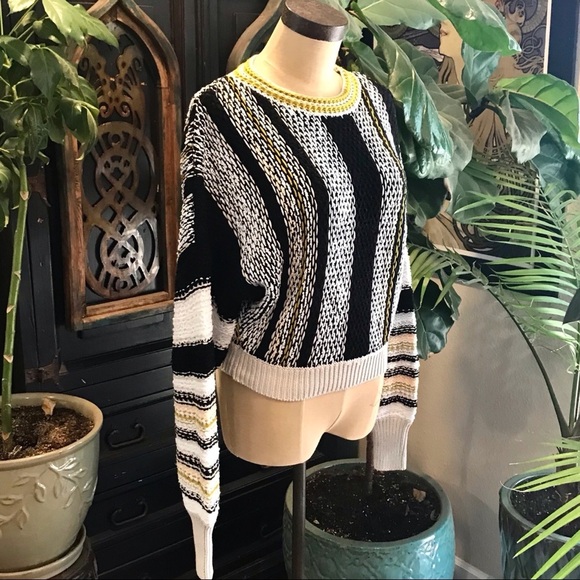 Free People Show Me Love stripe pull over sweater - Picture 10 of 14